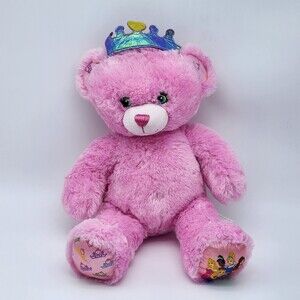 Build A Bear Disney Princess Pink Bear Plush Stuffed Animal BAB